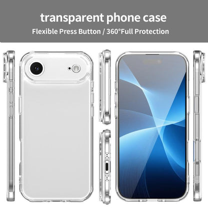 For iPhone Air PC Hybrid TPU Airbag Shockproof Phone Case(Transparent) - iPhone Air Cases by buy2fix | Online Shopping UK | buy2fix