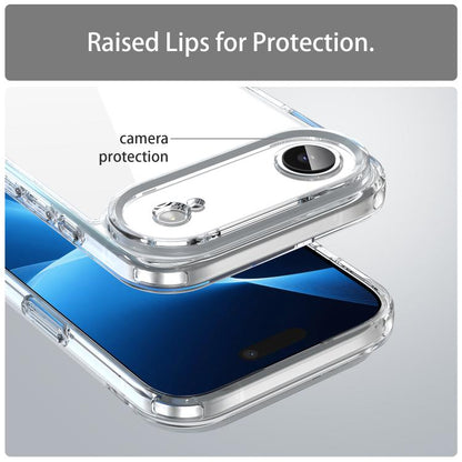 For iPhone Air PC Hybrid TPU Airbag Shockproof Phone Case(Transparent) - iPhone Air Cases by buy2fix | Online Shopping UK | buy2fix