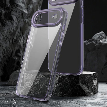 For iPhone Air PC Hybrid TPU Airbag Shockproof Phone Case(Transparent Purple) - iPhone Air Cases by buy2fix | Online Shopping UK | buy2fix