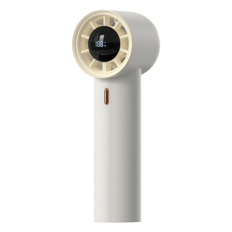 HX-F368 Smart Digital Display High Speed Handheld Fan(White) - Electric Fans by buy2fix | Online Shopping UK | buy2fix