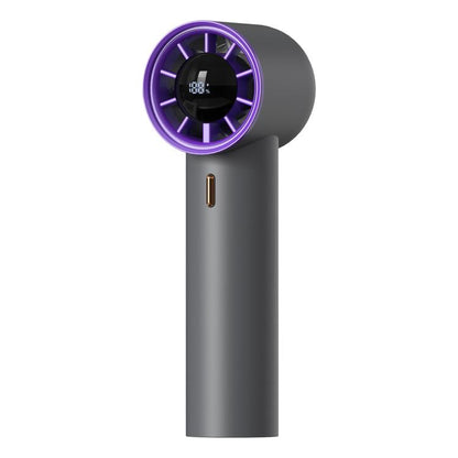 HX-F368 Smart Digital Display High Speed Handheld Fan(Dark Grey) - Electric Fans by buy2fix | Online Shopping UK | buy2fix