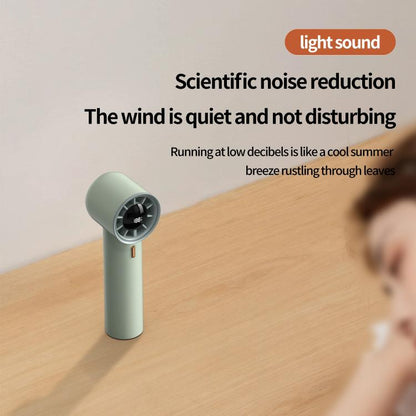 HX-F368 Smart Digital Display High Speed Handheld Fan(Dark Grey) - Electric Fans by buy2fix | Online Shopping UK | buy2fix