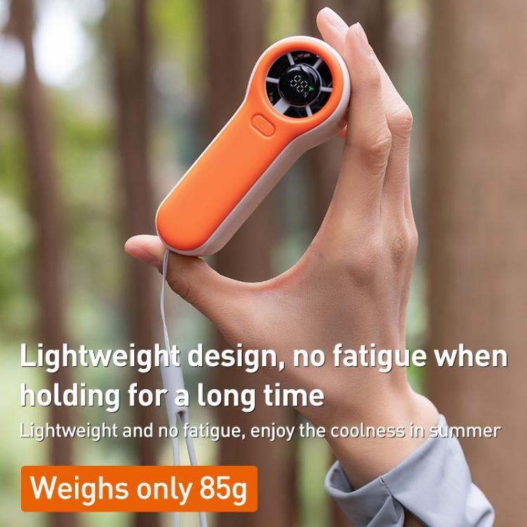 H02 HD Digital Display High Speed Mini Handheld Fan(Green) - Electric Fans by buy2fix | Online Shopping UK | buy2fix