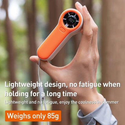 H02 HD Digital Display High Speed Mini Handheld Fan(Green) - Electric Fans by buy2fix | Online Shopping UK | buy2fix