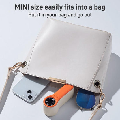 H02 HD Digital Display High Speed Mini Handheld Fan(Green) - Electric Fans by buy2fix | Online Shopping UK | buy2fix