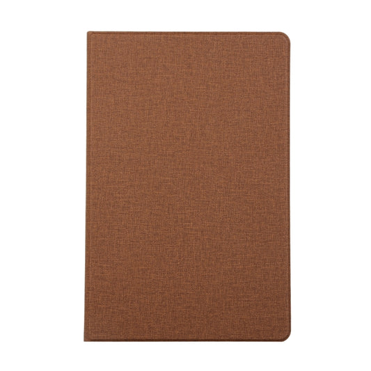 For Samsung Galaxy Tab S8+ / Tab S8 Plus / Tab S7 FE / Tab S7+ / T970 Fabric Texture Horizontal Flip PU Leather Case with Holder(Brown) by buy2fix