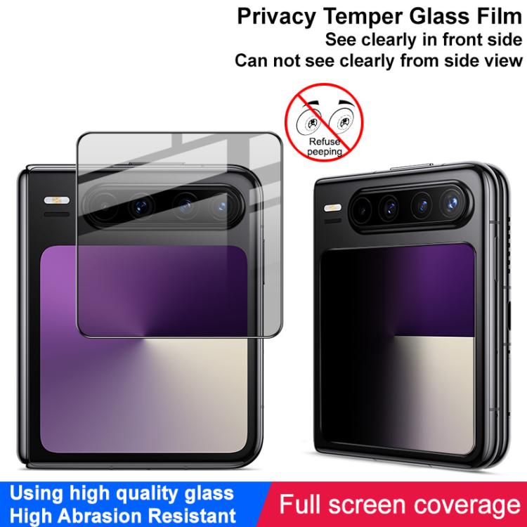 For Huawei Pura X IMAK Privacy Full Coverage Tempered Back Screen Glass Film - Huawei Tempered Glass by imak | Online Shopping UK | buy2fix