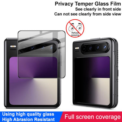 For Huawei Pura X IMAK Privacy Full Coverage Tempered Back Screen Glass Film - Huawei Tempered Glass by imak | Online Shopping UK | buy2fix