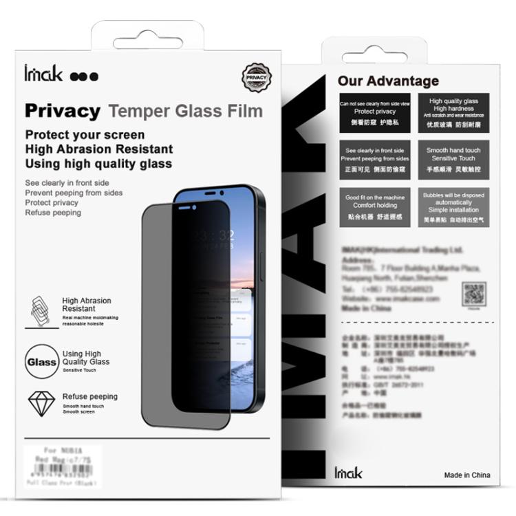 For Huawei Pura X IMAK Privacy Full Coverage Tempered Back Screen Glass Film - Huawei Tempered Glass by imak | Online Shopping UK | buy2fix