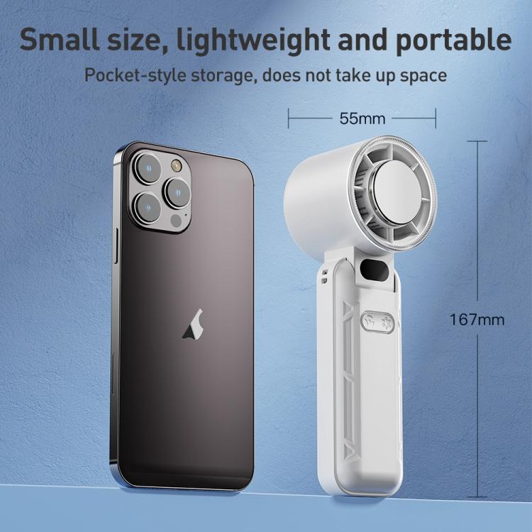 RD21 Folding Cooling Handheld Fan(White) - Electric Fans by buy2fix | Online Shopping UK | buy2fix