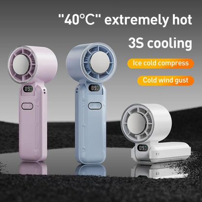 RD21 Folding Cooling Handheld Fan(Blue) - Electric Fans by buy2fix | Online Shopping UK | buy2fix
