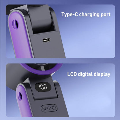 Y19 Smart Ice Compress Folding Handheld Fan(White) - Electric Fans by buy2fix | Online Shopping UK | buy2fix