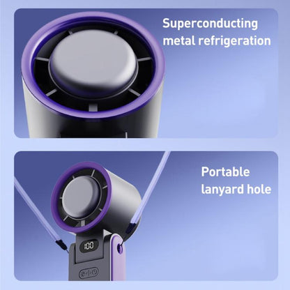 Y19 Smart Ice Compress Folding Handheld Fan(Daisy Red) - Electric Fans by buy2fix | Online Shopping UK | buy2fix