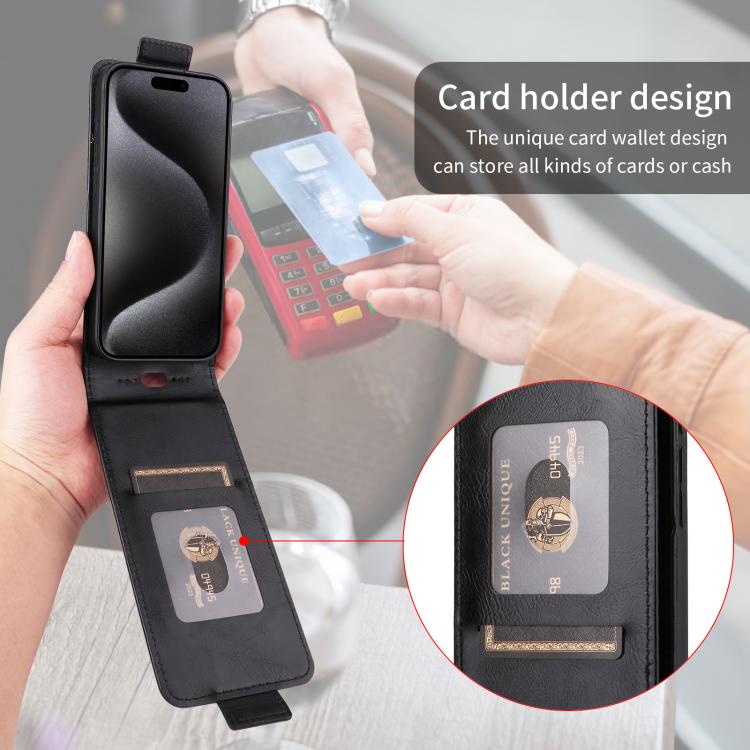 For Google Pixel 10 5G / 10 Pro 5G Magnetic Vertical Flip Leather Phone Case with Buckle(Black) - Google Cases by buy2fix | Online Shopping UK | buy2fix