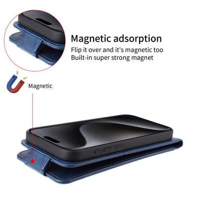 For Google Pixel 10 5G / 10 Pro 5G Magnetic Vertical Flip Leather Phone Case with Buckle(Blue) - Google Cases by buy2fix | Online Shopping UK | buy2fix
