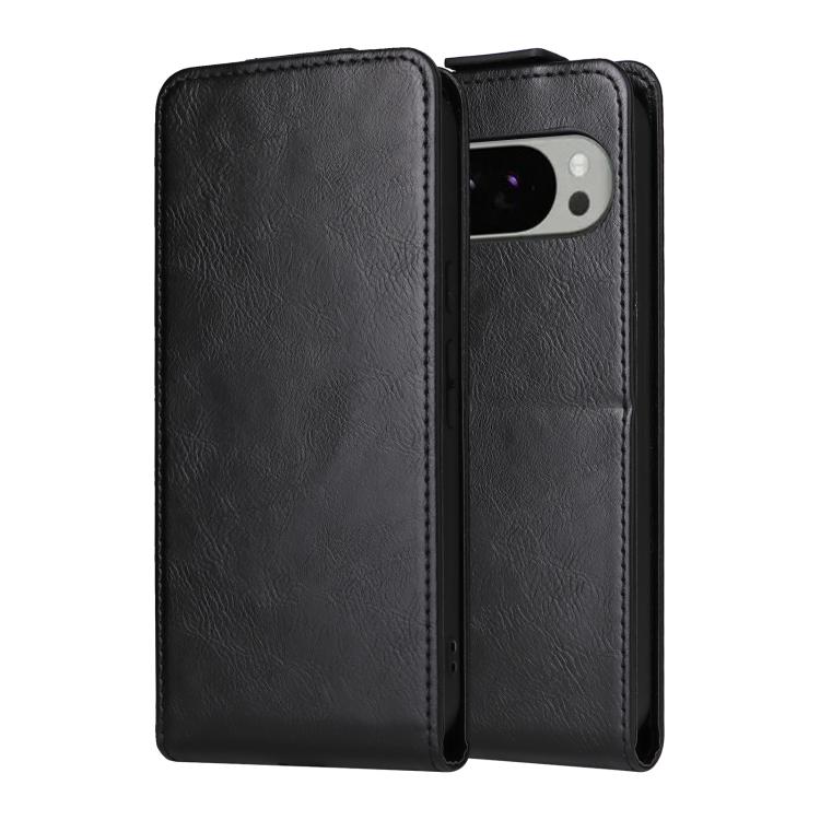 For Google Pixel 10 Pro XL 5G Magnetic Vertical Flip Leather Phone Case with Buckle(Black) - Google Cases by buy2fix | Online Shopping UK | buy2fix
