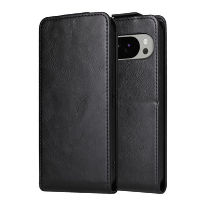 For Google Pixel 10 Pro XL 5G Magnetic Vertical Flip Leather Phone Case with Buckle(Black) - Google Cases by buy2fix | Online Shopping UK | buy2fix
