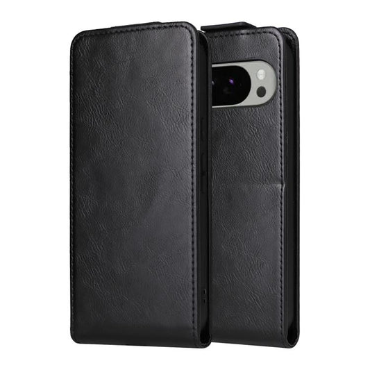 For Google Pixel 10 Pro XL 5G Magnetic Vertical Flip Leather Phone Case with Buckle(Black) - Google Cases by buy2fix | Online Shopping UK | buy2fix