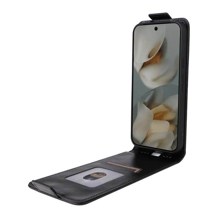 For Google Pixel 10 Pro XL 5G Magnetic Vertical Flip Leather Phone Case with Buckle(Black) - Google Cases by buy2fix | Online Shopping UK | buy2fix