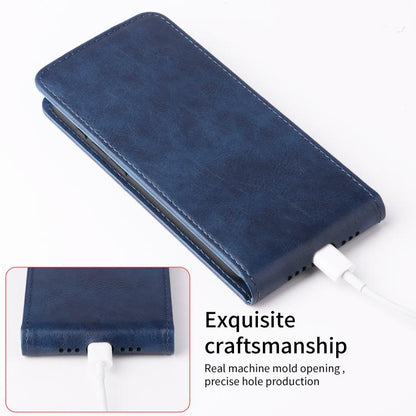 For Google Pixel 10 Pro XL 5G Magnetic Vertical Flip Leather Phone Case with Buckle(Blue) - Google Cases by buy2fix | Online Shopping UK | buy2fix