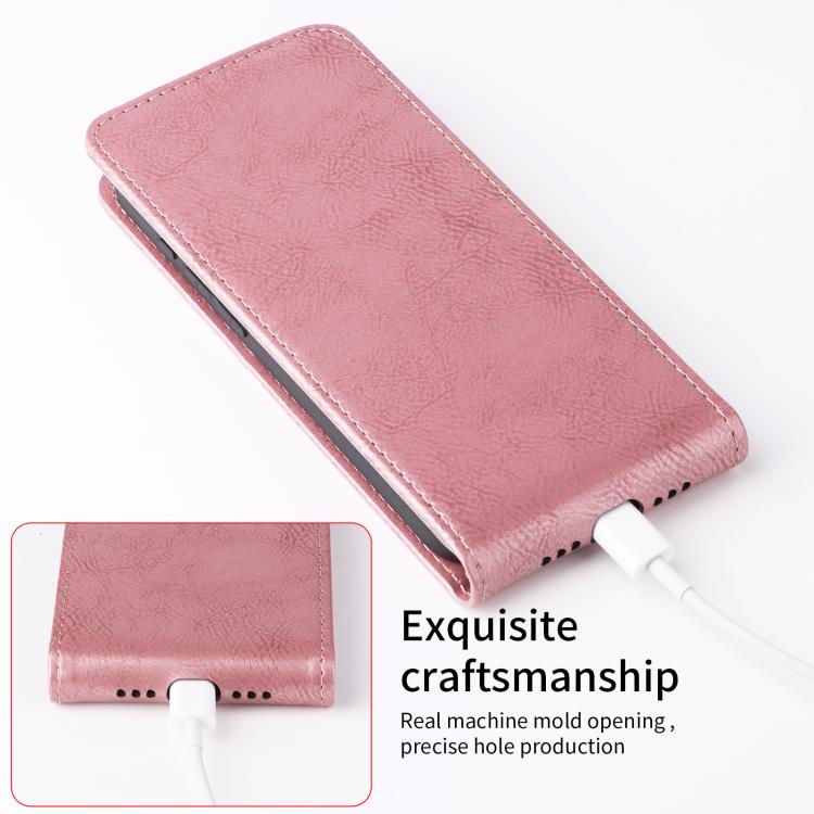 For Google Pixel 10 Pro XL 5G Magnetic Vertical Flip Leather Phone Case with Buckle(Rose Gold) - Google Cases by buy2fix | Online Shopping UK | buy2fix