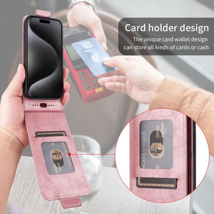 For Google Pixel 10 Pro XL 5G Magnetic Vertical Flip Leather Phone Case with Buckle(Rose Gold) - Google Cases by buy2fix | Online Shopping UK | buy2fix