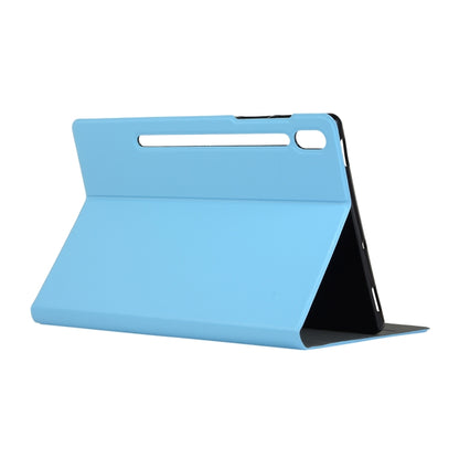 For Samsung Galaxy Tab S8+ / Tab S8 Plus / Tab S7 FE / Tab S7+ / T970 Horizontal Flip Elasticity PU + TPU Leather Case with Holder(Blue) by buy2fix