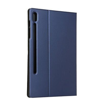 For Samsung Galaxy Tab S8+ / Tab S8 Plus /  Tab S7 FE / Tab S7+ / T970 Horizontal Flip Elasticity PU + TPU Leather Case with Holder(Dark Blue) - Galaxy Tab S8+ Cases by buy2fix | Online Shopping UK | buy2fix