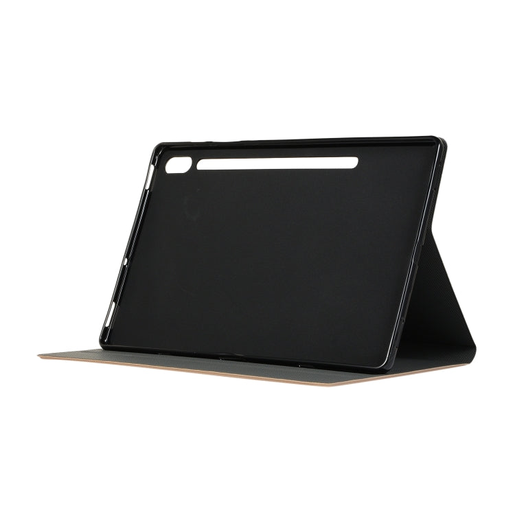 For Samsung Galaxy Tab S8+ / Tab S8 Plus /  Tab S7 FE / Tab S7+ / T970 Horizontal Flip Elasticity PU + TPU Leather Case with Holder(Dark Blue) - Galaxy Tab S8+ Cases by buy2fix | Online Shopping UK | buy2fix