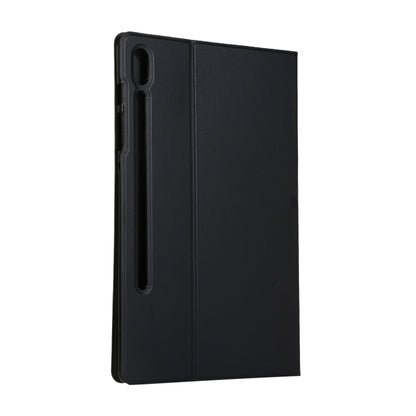 For Samsung Galaxy Tab S8+ / Tab S8 Plus / Tab S7 FE / Tab S7+ / T970 Horizontal Flip Elasticity PU + TPU Leather Case with Holder(Black) by buy2fix