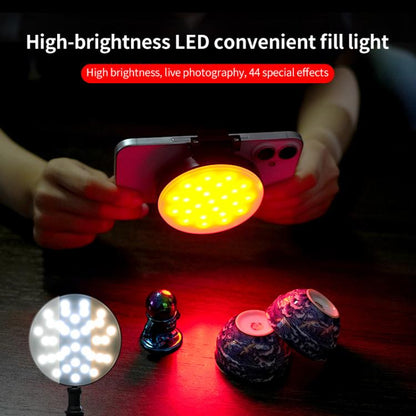 GZ-669 Full Color Round Portable Pocket Fill Light(Cold/Warm/White Light) - Selfie Light by buy2fix | Online Shopping UK | buy2fix