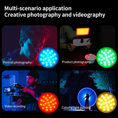 GZ-669 Full Color Round Portable Pocket Fill Light(RGB Light) - Selfie Light by buy2fix | Online Shopping UK | buy2fix