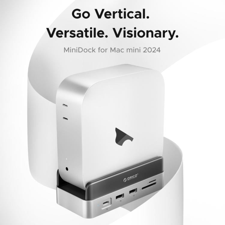 ORICO VSP10 Mini Dock Desktop Storage Expansion Multi-function Holder for Mac Mini 2024, Memory Capacity:1TB(Silver) - MINI PC Accessories & Gadgets by ORICO | Online Shopping UK | buy2fix