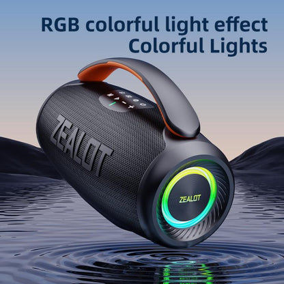 Zealot P11 50W Portable Outdoor RGB Bluetooth Speaker(Blue Cyan) - Desktop Speaker by ZEALOT | Online Shopping UK | buy2fix