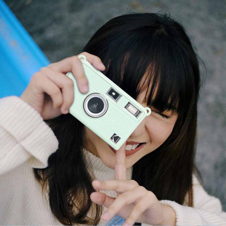 For Kodak EKTAR H35 Litchi Texture Soft Silicone Protective Case(Black) - Protective Case by buy2fix | Online Shopping UK | buy2fix