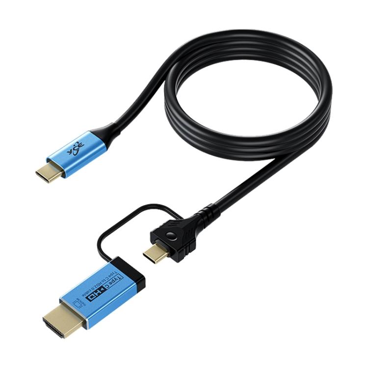 YCE-V292 2 in 1 Type-C to Type-C and HDMI2.0 Adapter Cable - Cable by buy2fix | Online Shopping UK | buy2fix