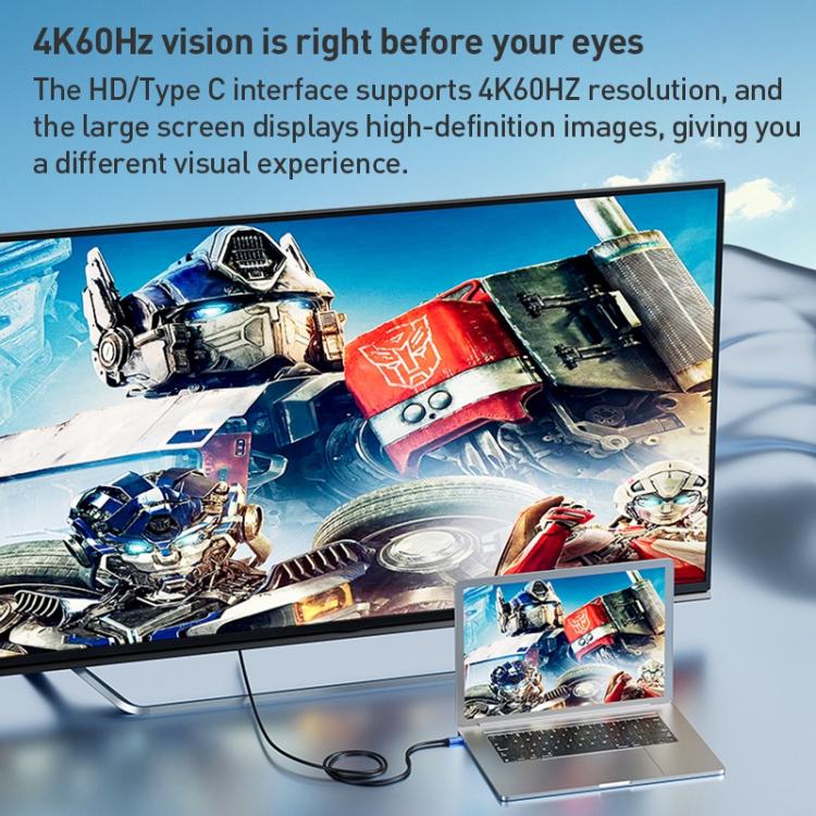 YCE-V292 2 in 1 Type-C to Type-C and HDMI2.0 Adapter Cable - Cable by buy2fix | Online Shopping UK | buy2fix