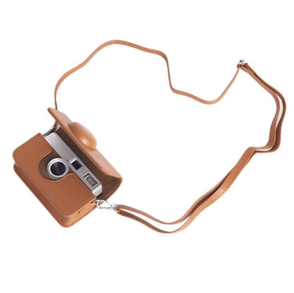 For Kodak EKTAR H35 / F501 / F9 Full Body Leather Camera Case Bag with Strap(Pink) - Leather Bag by buy2fix | Online Shopping UK | buy2fix