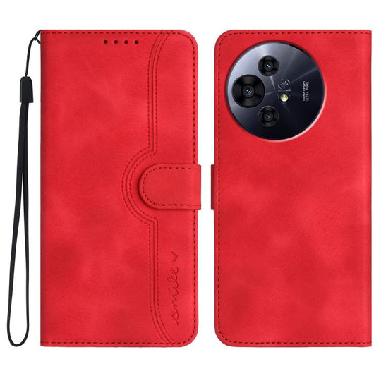 For TCL 50 Pro NxtPaper Heart Pattern Skin Feel Leather Phone Case(Red)