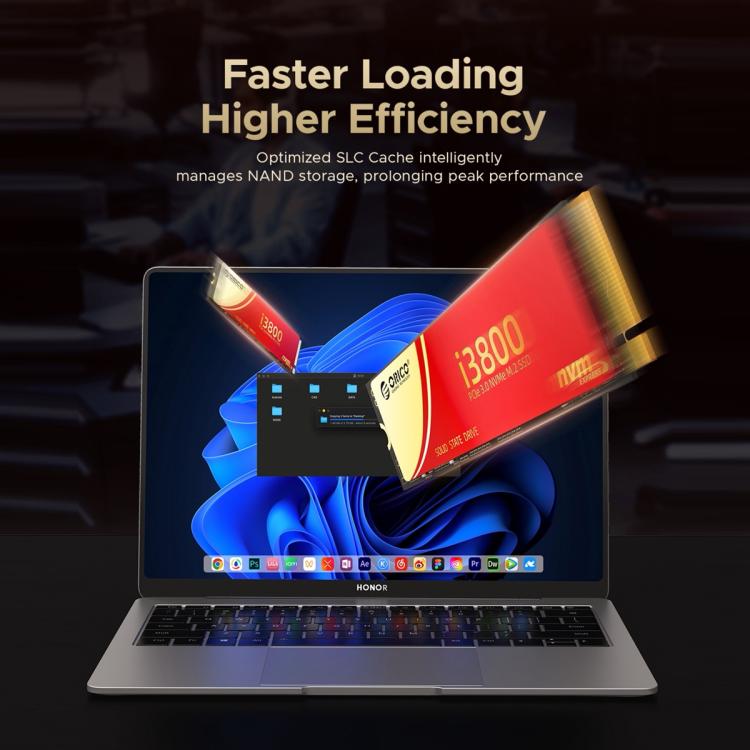 ORICO-i3800 M.2 NVME 2280 SSD, Memory:1TB - External Solid State Drives by ORICO | Online Shopping UK | buy2fix
