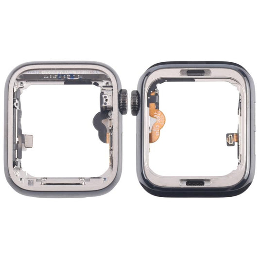 For Apple Watch Series 5 44mm LTE Graphite Steel Middle Frame Bezel Plate with Crown Spin Axis Flex Cable - Middle Frame by buy2fix | Online Shopping UK | buy2fix