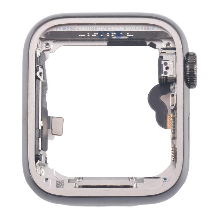For Apple Watch Series 5 44mm LTE Graphite Steel Middle Frame Bezel Plate with Crown Spin Axis Flex Cable - Middle Frame by buy2fix | Online Shopping UK | buy2fix