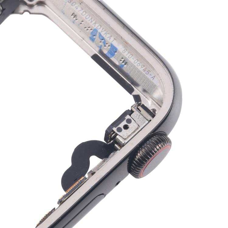 For Apple Watch Series 5 40mm LTE Graphite Steel Middle Frame Bezel Plate with Crown Spin Axis Flex Cable - Middle Frame by buy2fix | Online Shopping UK | buy2fix