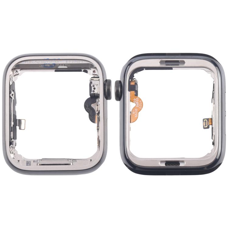 For Apple Watch Series 4 44mm LTE Graphite Steel Middle Frame Bezel Plate with Crown Spin Axis Flex Cable - Middle Frame by buy2fix | Online Shopping UK | buy2fix