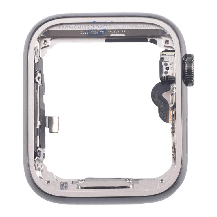 For Apple Watch Series 4 44mm LTE Graphite Steel Middle Frame Bezel Plate with Crown Spin Axis Flex Cable - Middle Frame by buy2fix | Online Shopping UK | buy2fix