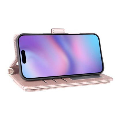 For iPhone Air Multifunctional 6-Card Slots Leather Phone Case with Wrist Strap(Pink) - iPhone Air Cases by buy2fix | Online Shopping UK | buy2fix