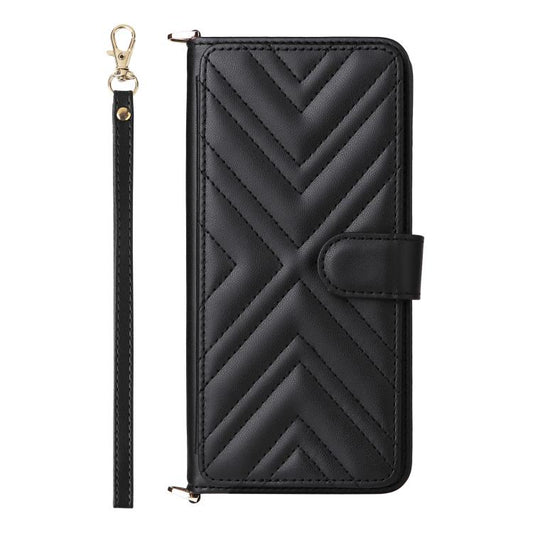 For iPhone Air Multifunctional 6-Card Slots Leather Phone Case with Wrist Strap(Black) - iPhone Air Cases by buy2fix | Online Shopping UK | buy2fix