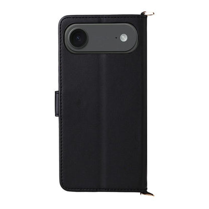 For iPhone Air Multifunctional 6-Card Slots Leather Phone Case with Wrist Strap(Black) - iPhone Air Cases by buy2fix | Online Shopping UK | buy2fix