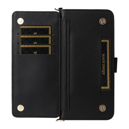 For iPhone Air Multifunctional 6-Card Slots Leather Phone Case with Wrist Strap(Black) - iPhone Air Cases by buy2fix | Online Shopping UK | buy2fix