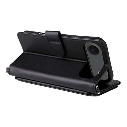 For iPhone Air Multifunctional 6-Card Slots Leather Phone Case with Wrist Strap(Black) - iPhone Air Cases by buy2fix | Online Shopping UK | buy2fix